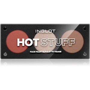 Inglot Face Palette fehérítő, bronzosító és arcpirosító árnyalat HOT STUFF 7.2 g kép
