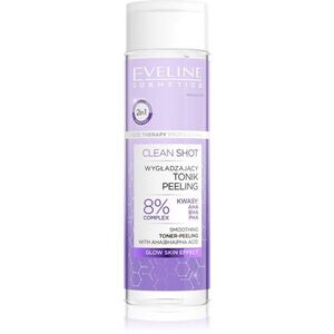 Eveline Cosmetics Clean Shot 8% Complex Of Hydroxy Acids bőrkisimító tonik peeling hatással 200 ml kép