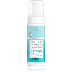 Eveline Cosmetics Clean Shot 2% Panthenol Complex finoman tisztító hab nyugtató hatással 150 ml kép