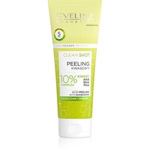 Eveline Cosmetics Clean Shot 10% Complex of AHA, BHA and PHA finom hámlasztó krém a bőr tökéletlenségei ellen 75 ml kép