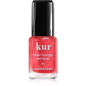 LONDONTOWN Kur Sheer Strength Nail Blush feszesítő és világosító színezett bőrápoló körmökre árnyalat Poppy 12 ml kép