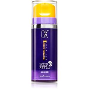 GK Hair Bombshell Leave-In Cream öblítés nélküli tápláló kondicionáló az összes szőke hajtípusra pumpás 100 ml kép