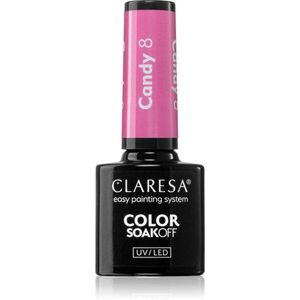 Claresa SoakOff UV/LED Color Candy géles körömlakk árnyalat 8 5 g kép