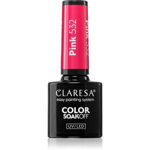 Claresa SoakOff UV/LED Color Sunny Garden géles körömlakk árnyalat Pink 532 5 g kép