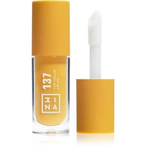 3INA The Color Lip Oil hidratáló olaj az ajkakra árnyalat 137 - Bright honey yellow, sheer 4 ml kép