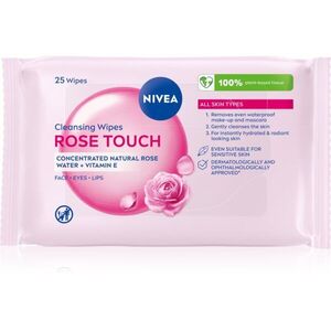 NIVEA Micellar Rose Touch tisztító micellás kendőcskék az arcra 25 db kép