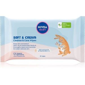 NIVEA BABY Soft & Cream tisztító törlőkendő 57 db kép
