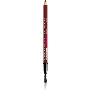 NYX Professional Makeup Powder Louder szemöldök ceruza kefével árnyalat Black Cherry 1 db kép