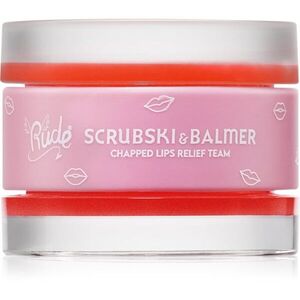 Rude Cosmetics Scrubski & Balmer ajakbalzsam és peeling árnyalat Juicy Peach 7.5 g kép