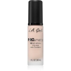 L.A. Girl Cosmetics PRO. Matte HD tartós alapozó matt hatással árnyalat Ivory 30 ml kép