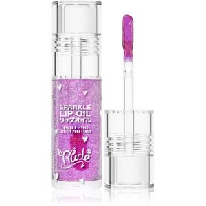 Rude Cosmetics Manga Collection Sparkle Lip Oil tonizáló olaj az ajkakra hidratáló hatással árnyalat Grape 4 g kép