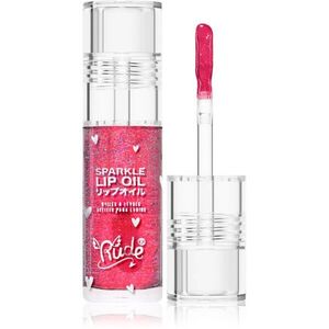 Rude Cosmetics Manga Collection Sparkle Lip Oil tonizáló olaj az ajkakra hidratáló hatással árnyalat Watermelon 4 g kép