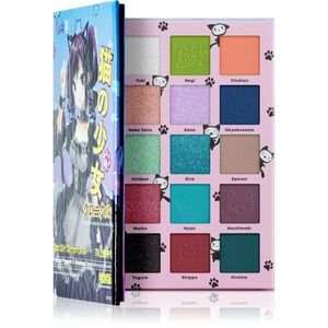 Rude Cosmetics Manga Collection Pigments & Shadows Palette szemhéjfesték paletta árnyalat Cat Girl Chronicles 22 g kép