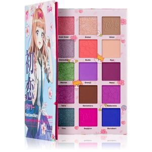 Rude Cosmetics Manga Collection Pigments & Shadows Palette szemhéjfesték paletta árnyalat First Love Diary 22 g kép
