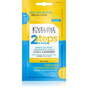Eveline Cosmetics 2 Steps To Beauty intenzíven hidratáló és élénkítő ápolás az arcra 2x4 ml kép