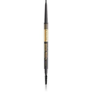 Eveline Cosmetics Micro Precise vízálló szemöldökceruza 2in1 kefével árnyalat 04 Graphite 4 g kép