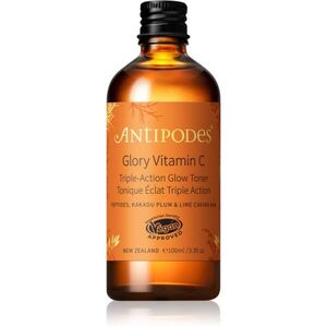 Antipodes Glory Vitamin C Triple-Action Glow Toner élénkítő tonik egységesíti a bőrszín tónusait 100 ml kép