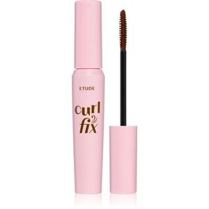 ETUDE Curl Fix Mascara vízálló szempillaspirál a dús és ívelt pillákért árnyalat 02 Brown 8 g kép