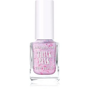 Dermacol Think Pink körömlakk csillámporral árnyalat 02 12 ml kép