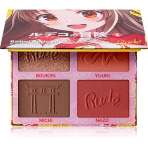 Rude Cosmetics Manga Face Palette multifunkciós arc paletta az arcra árnyalat Rebel Rudeko 11.2 g kép