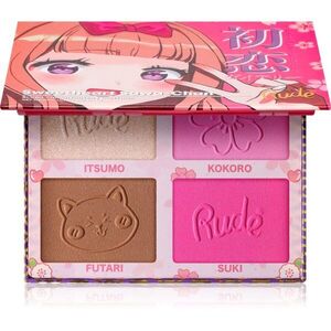 Rude Cosmetics Manga Face Palette multifunkciós arc paletta az arcra árnyalat Sweetheart Sawa-Chan 11.2 g kép