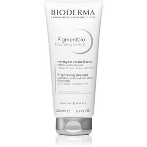 Bioderma Pigmentbio Foaming Cream mélyen tisztító krémes hab fehérítő hatás 200 ml kép