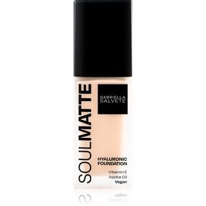 Gabriella Salvete SoulMatte Hyaluronic Foundation tartós alapozó matt hatással árnyalat 02W Ivory Warm 30 ml kép