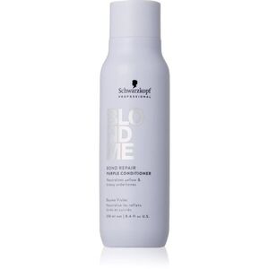 Schwarzkopf Professional Blondme Bond Repair Purple Conditioner lila kondicionáló szőke hajra 250 ml kép