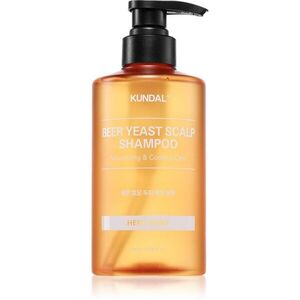 KUNDAL Beer Yeast Hair Loss Relief Shampoo simuláló és frissítő sampon hajhullás ellen illattal Herb Mint 500 ml kép