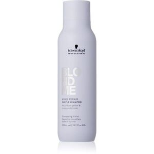 Schwarzkopf Professional Blondme Bond Repair Purple Shampoo lila sampon szőke hajra 300 ml kép