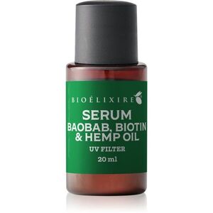 Bioélixire Serum Baobab, Biotin & Hemp Oil szérum a sérült, töredezett hajra UV szűrővel 20 ml kép