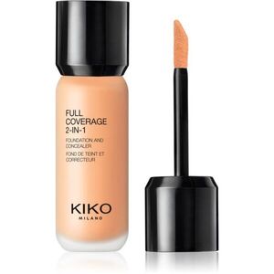 KIKO Milano Full Coverage 2-In-1 alapozó és korrektor 2 az 1-ben árnyalat 40 Warm Beige 25 ml kép