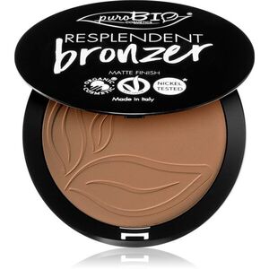 puroBIO Cosmetics Resplendent bronzosító matt hatással árnyalat 01 Pale brown 9 g kép