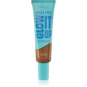 Rimmel Kind & Free Glow It Up könnyű hidratáló alapozó árnyalat 601 Soft Chocolate 30 ml kép