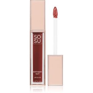 SOSU Cosmetics Satin Lip Glaze hidratáló ajakfény árnyalat Birthday Suit 6 ml kép