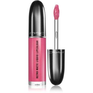 MAC Cosmetics Retro Matte Liquid Lipcolour matt ajakrúzs metálos hatással árnyalat Metallic Rose 5 ml kép