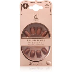 SOSU Cosmetics Salon Nails műköröm árnyalat Mocha Latte 30 db kép