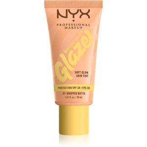 NYX Professional Makeup Buttermelt Glaze világosító tonizáló fluid SPF 30 árnyalat 01 Whipped Butta 30 ml kép