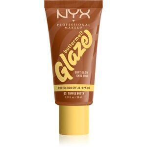 NYX Professional Makeup Buttermelt Glaze világosító tonizáló fluid SPF 30 árnyalat 07 toffee Butta ml kép