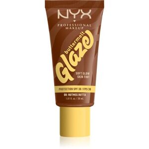 NYX Professional Makeup Buttermelt Glaze világosító tonizáló fluid SPF 30 árnyalat 08 Nutmeg Butta ml kép