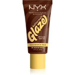 NYX Professional Makeup Buttermelt Glaze világosító tonizáló fluid SPF 30 árnyalat 09 Hazelnut Butta ml kép