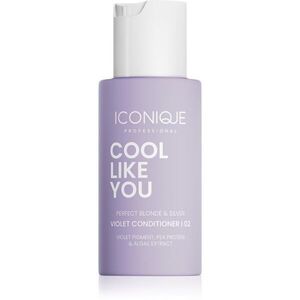 ICONIQUE Professional COOL LIKE YOU Perfect Blonde & Silver Violet kondicionáló semlegesíti a sárgás tónusokat 70 ml kép