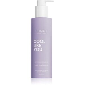 ICONIQUE Professional COOL LIKE YOU Perfect Blonde & Silver Violet kondicionáló semlegesíti a sárgás tónusokat 250 ml kép