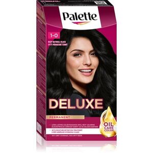 Schwarzkopf Palette Deluxe tartós hajfesték árnyalat 1-0 Deep Natural Black 1 db kép