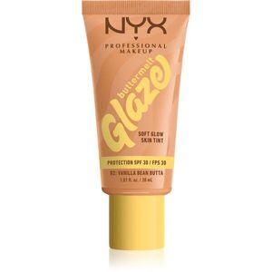 NYX Professional Makeup Buttermelt Glaze világosító tonizáló fluid SPF 30 árnyalat 02 Vanilla Bean Butta 30 ml kép