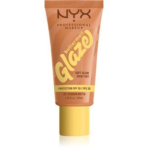 NYX Professional Makeup Buttermelt Glaze világosító tonizáló fluid SPF 30 árnyalat 03 Cashew Butta 30 ml kép
