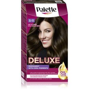 Schwarzkopf Palette Deluxe tartós hajfesték árnyalat 5-11 Light Ash Brown 1 db kép