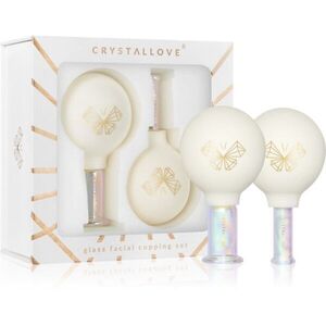 Crystallove Glass Facial Cupping Set masszázs szett arcra, nyakra és dekoltázsra 2 db kép