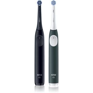 Oral-B iO2 elektromos fogkefe dupla csomagolás Matt Black & Forest Green 1 db kép