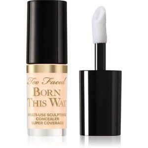 Too Faced Born This Way Super Coverage Multi-Use Concealer Travel Size tartós korrektor a teljes fedésre árnyalat Snow 2 ml kép
